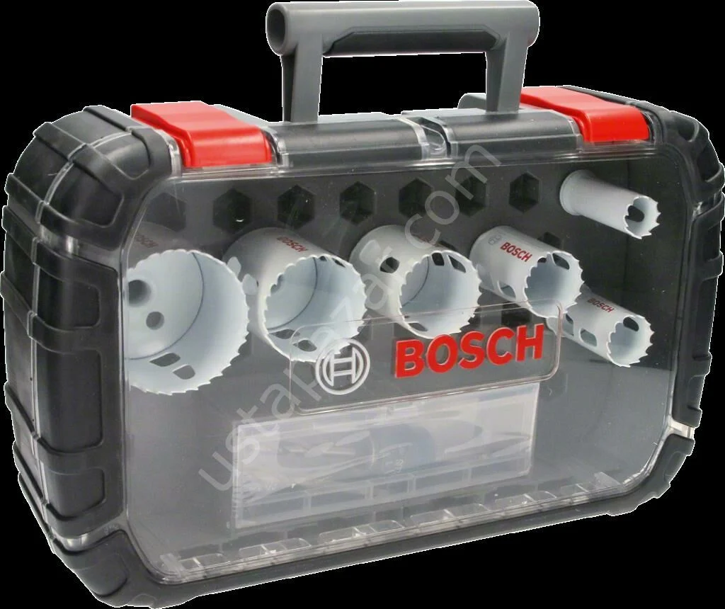 Bosch - Yeni Progressor Serisi Delik Açma Testeresi (Panç) Seti 9 Parça Ø 22-29-35-44-51-64 mm 2608594187